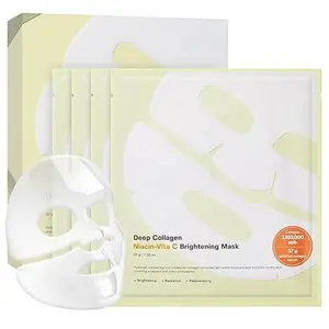 Sungboon Editor - Deep Collagen NIACIN-VITA C Brightening Mask | OVERNIGHT COLLAGEN MASK + BRIGHTENING Hydrating Moisturize