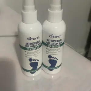 [2 pack]Tea Tree Oil Foot & Nail Sanitizer Spray – 100ml Natural Antibacterial Mist with Oregano for Daily Foot Hygiene, Itch & Odor Relief – Gentle, Travel-Friendly Spray for Clean, Healthy Feet & Nails