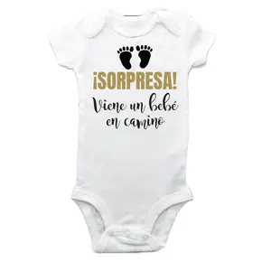 Anuncio de Embarazo - Pregnancy Announcement - Sorpresa viene un bebe en camino bodysuit nb
