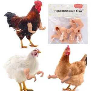 3 Pairs Chicken Toys Include Strong Muscle arms Thumb up arms and T-Rex Chicken arms to Put on Chickens