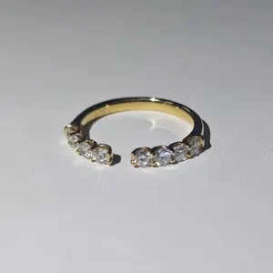 14K G Half-Circle Open-Band Ring