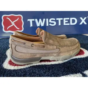Twisted X Men’s Slip On Moc Footwear, Comfortable Flat Design, Suitable for Active Use, Ideal for Walking and Casual Occasions