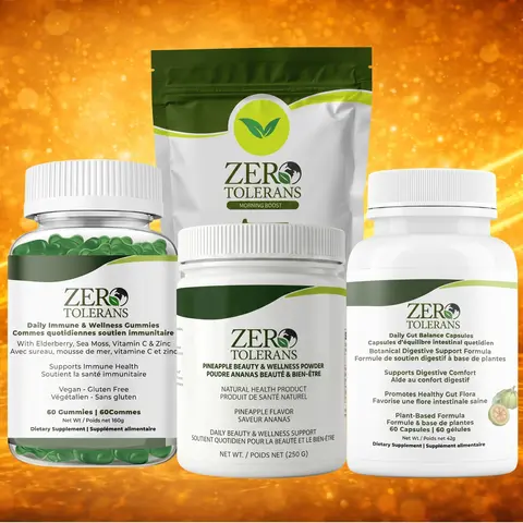 ZEROTOLERANS Daily Wellness Bundle 4 Pieces
