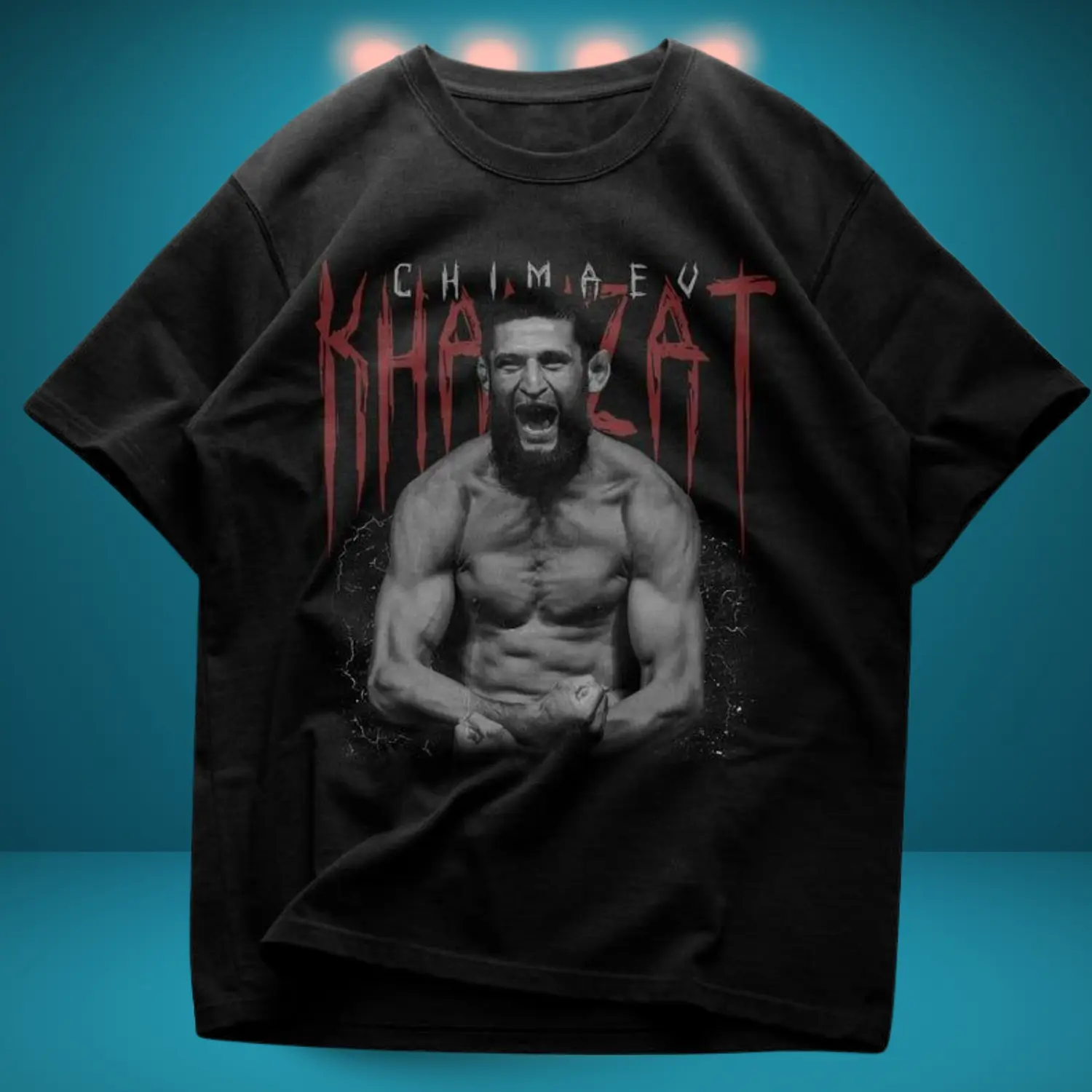 KHAMZAT CHIMAEV "BLOOD" UFC T-SHIRT, Khamzat Chimaev t-shirt, Blood shirt, UFC fighter tee, MMA champion apparel, UFC fan merch, For Menswear For Womenswear, Graphic Tees, Streetwear