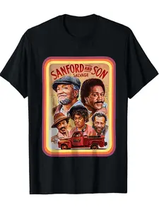 Vintage Print T-Shirt, 70s Classic Comedy Retro Tee, Casual Street Style, Y2K Vintage Aesthetic Unisex Shirt