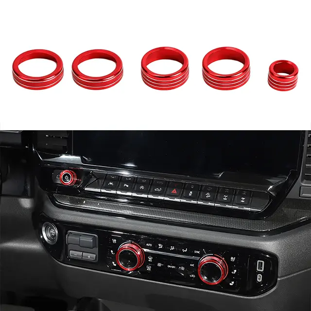 Center Console Radio AC Switch Knob Cover Trim, Auto Accessories for 2022+ Chevy Silverado - Car Decorations, Truck Interior Kit, Car Interior Accessory, Vehicle Add-On, Truck Interior Accessories