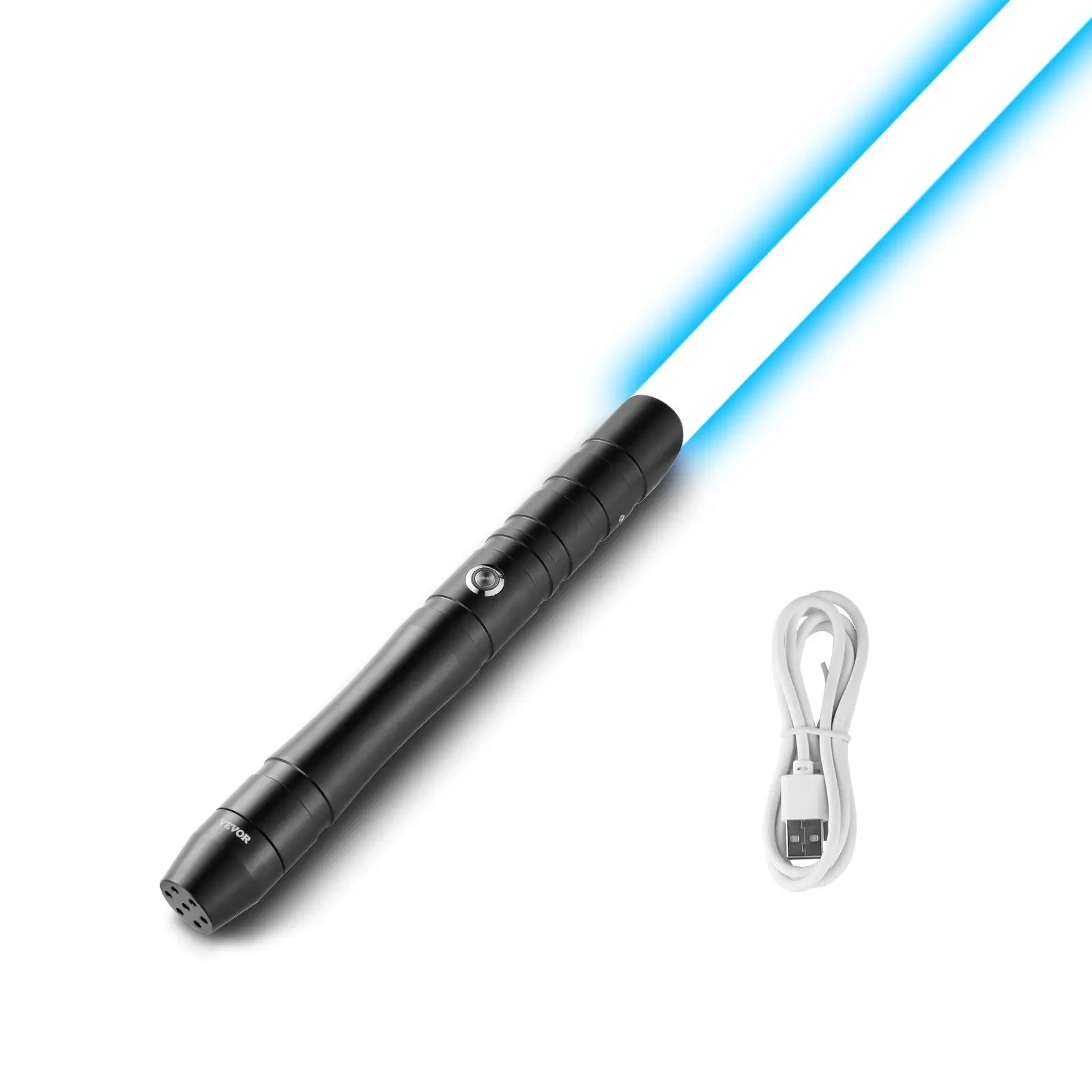 VEVOR Light Sword, TikTokShopBlackFriday, 38" Light up Sword with 12 RGB Colors, FX Sound and Realistic Handle, Rechargeable Light Up Sword Toy for Adults and Kids, Christmas Day, Halloween Cosplay, Birthday, Black#BackToSchool