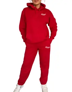 NEW DROP: Red Detroit Minimalist Sparkle Sweatsuit