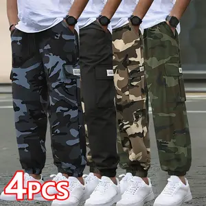 Men’s Jogger Cargo Pants – Multiple practical pockets, durable abrasion-resistant fabric, suitable for outdoor work, hiking, spring and autumn, available in solid colors and camouflage, versatile workwear | Functional pockets | Sturdy fabric (adjustable d