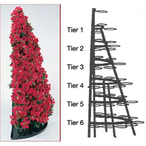 Creative Displays 102-8WM 6.5 ft. Half Round Tree Rack