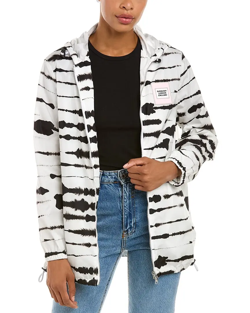 Burberry Watercolour Print Econyl Hooded Parka Burberry Watercolour Print Econyl Hooded Parka