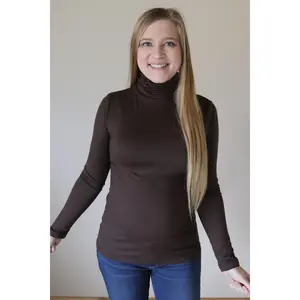 Brown Turtle Neck