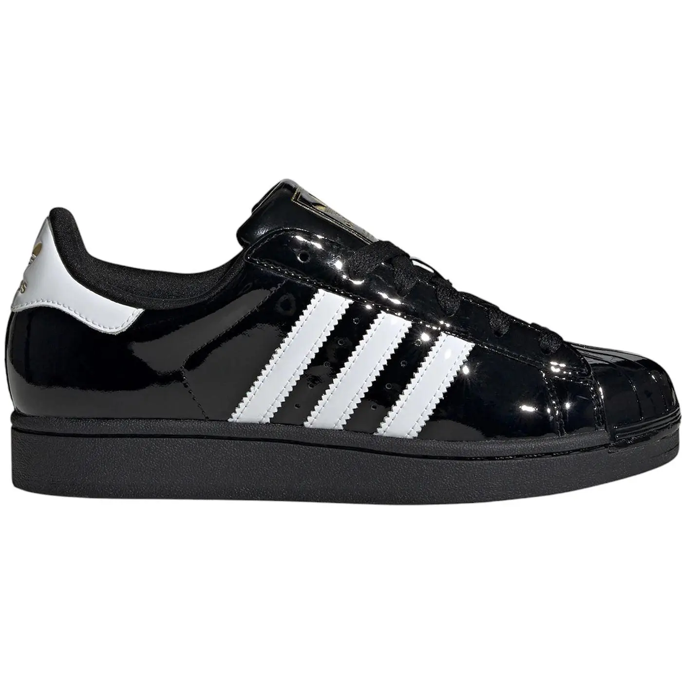 adidas Superstar II Core Black Cloud White Gold Metallic (Women's)