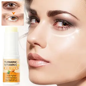 LANEMAY Turmeric Vitamin Eye Stick - Triple Active Ingredient Power - Women Men Universal Eye Solution - Portable Eye Revitalization