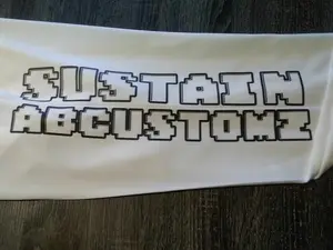 "SUSTAIN" FLARED PIXEL PRINT JOGGERS (WHITE)