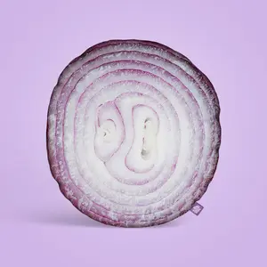 All About Vibe Onion Custom Shape Pillow Soft Huggable Plush Fabric Vibrant Detailed Print Perfect for Any Space Gift Ready Fun Quirky Design