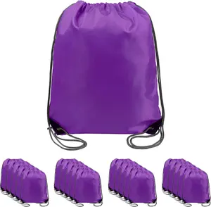 Drawstring Backpack Bags 20,30,50 Packs Reflective String Bags for Gym Sport Trip Cinch Sack DIY for Women Men