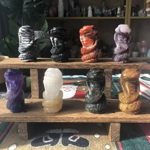 Natural Crystal Snake Carving Collection