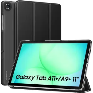 Case for Galaxy Tab A11 Plus 2026/ A9 Plus 2024 11-Inch, Slim Stand Protective Smart Cover with Hard PC Translucent Back Shell for Samsung Galaxy Tab A11+/ A9+ Tablet, Auto Wake/Sleep