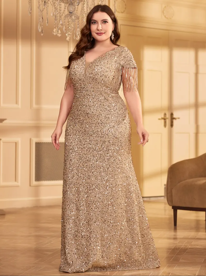 gold plus size formal dress - TikTok Shop gold plus size formal dress - TikTok Shop