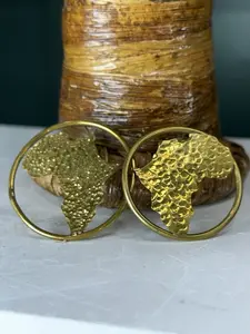 Kampala Arch Brass Earrings