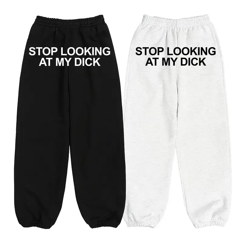 Anti Social Energy Sweatpants, Stop Looking at My D*ck Sweatpants, Cute Jogger for Winter, funny holiday loungewear, unisex holiday pants, comfy winter joggers, trendy gift for him and her