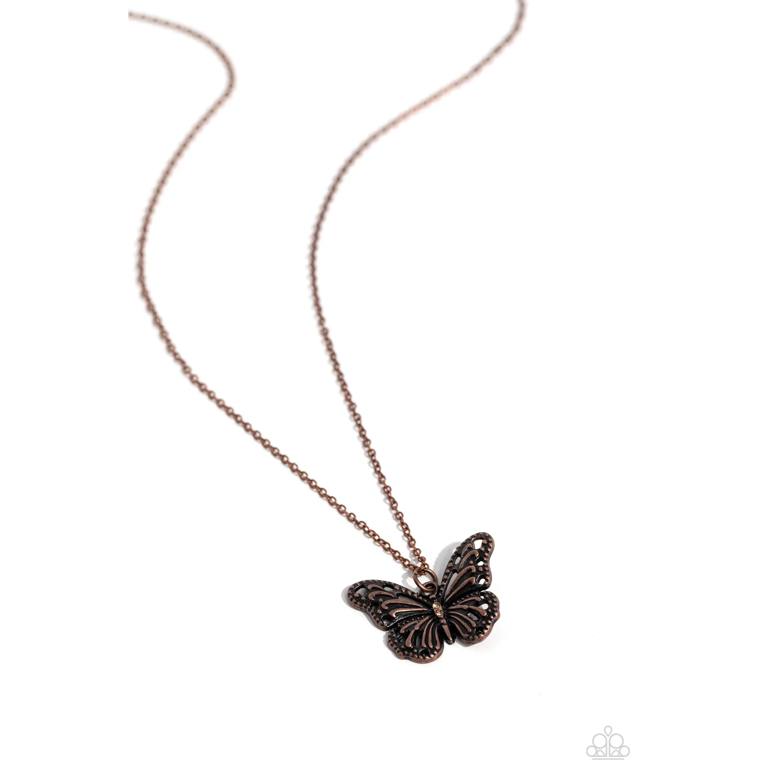 Paparazzi-Textured Talent - Copper Necklace