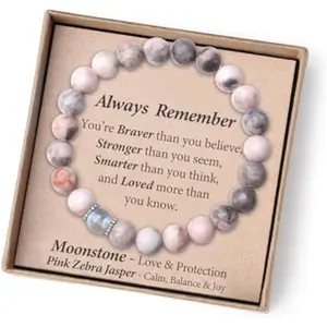 Inspirational Gifts for Kids/Girls/Teens/Women-Love/Encouragement-Natural Crystal Bracelets-Handmade Cute Gifts