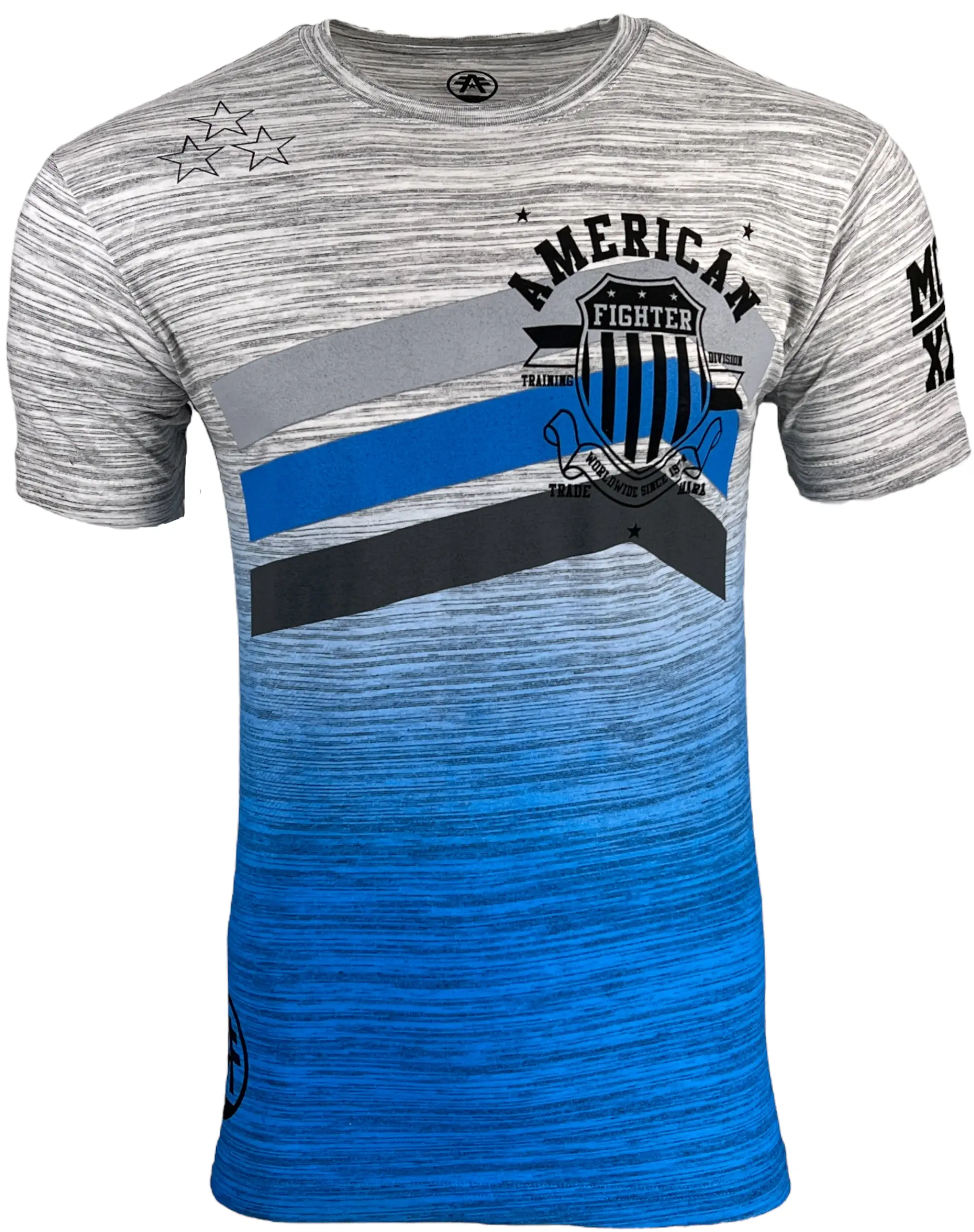 American Fighter Men's Anthem Athletic Graphic Print T-Shirt, Short-Sleeve Round Neck Cotton Blend with Sleeve Hits and Contrast Stitching