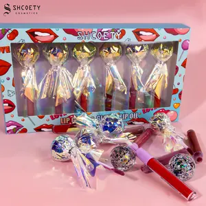 SHCOETY Moisturizing Lollipop Lip Gloss, Long Lasting Tinted Hydrating Lip Gloss, Plumping Lip Stick for All Occasions Makeup, Girls and Women Musie Fesivals, Everyday akeup, Hallowegn