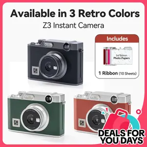 Hanin Z3 2-in-1 Instant Camera & Color Printer, Colorful & Compact Design, 2.1×3.4 Inch Sticky Photo Paper (10 Sheets Included)#SummerWins #DealsForYouDays