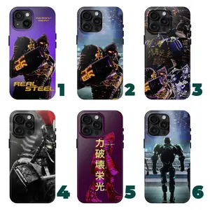 Real Steel Phone Case Ver1 – Atom, Noisy Boy, Zeus, Twin Cities phone case – Tough Movie Robot Phone Cover Gift for Fans fit iphone 17-SE, SS Galaxy S21-S25 Ultra/Plus