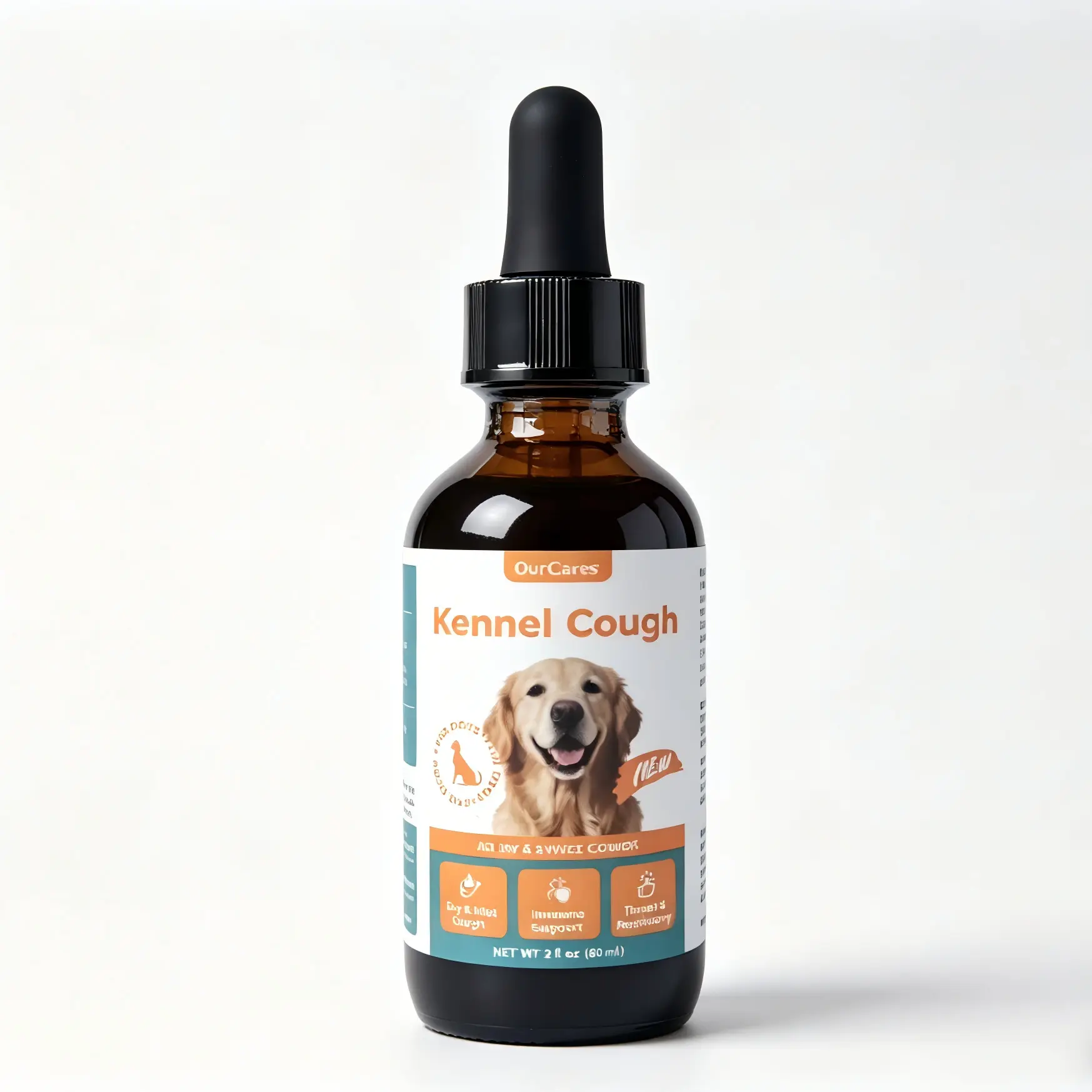 OurCares Natural Botanical Wellness Liquid Drops for Dogs, 60ml, Herbal Blend with Marshmallow Root & Elderberry