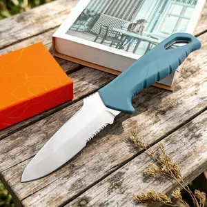 1pc 18040 straight knife, camping and adventure tool accessories, Stainless Steel Tools, high-quality portable knives, multi-functional portable picnic knives, daily practicality, EDC tools, men's gifts, Outdoor Knives