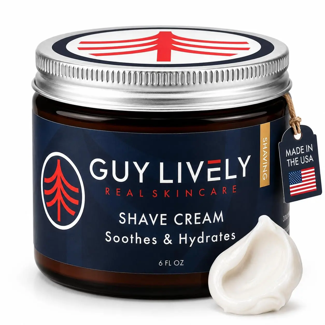 Men's Botanical Shave Cream: Soothes, Hydrates, Smooth Glide for Comfortable Shave