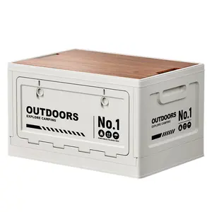 Outdoor Storage Folding Box, Large Capacity Foldable Storage Container, Ideal for Camping Gear and Travel Items, Multi-Functional Durable Organizer, Collapsible Storage Box