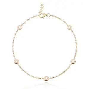 Diamond Bezel by the Yard Bracelet