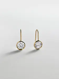 Fallon 14K Gold Bezel Earrings