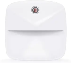 Auto-Dimming Square LED Night Light with V-Groove Design, 0.4W Plug-in, 6-Pack (Warm Light)