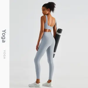 Carbon polished nude yoga pants running outdoor sports leggings high waist buttocks fitness pants women long sleeve stand collar gym sport yoga gym exercise dfyne impact sport yoga outfit workout set yoga bottom High Waisted Pockets Leggings