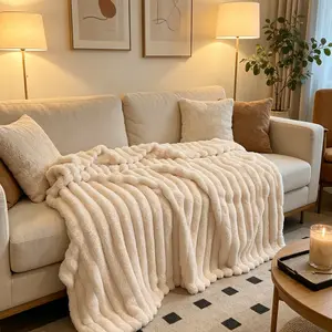 Ultra-soft striped flannel blanket, available in small, twin, queen, and king sizes. Perfect for draping over beds and sofas, or for travel, camping, and home decor—ideal for all seasons. The perfect farther’s Day gift.