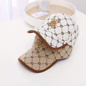 1pc Cartoon Embroidered Fashion Baseball Cap，Stylish Outdoor Traveling Accessory for Boys and Girls - Fun in the Sun