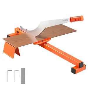 【Summervibes】VEVOR 12 inch Vinyl Floor Cutter, 10mm Thick Laminate Flooring Cutter with Cutting Angle Guide, Rubber Handle, Honing Stone, D2 Steel Blade for Cutting Laminate, Vinyl, Home Renovation