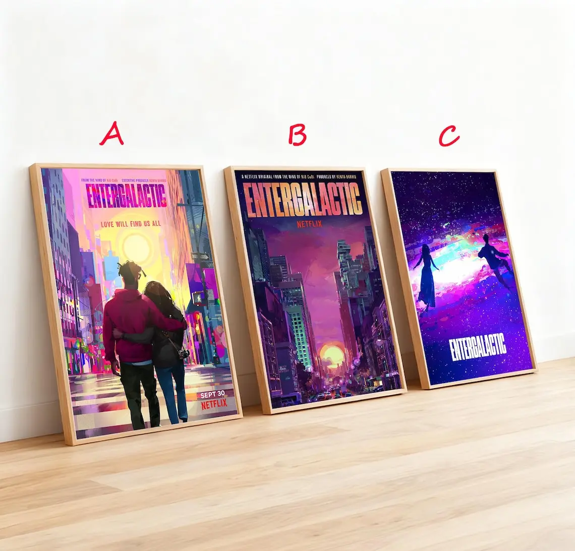 Entergalactic Movie Poster: Modern Room Decor Art Print