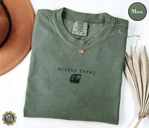 Comfort Colors Mildly Feral Possum Tee - Sarcastic Weird Girl Shirt