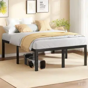 16 Inch Bed Frame Bed Frame, Heavy Duty Metal Platform Bed Frame With Under Bed Storage, No Box Spring Needed, Easy Assembly, Noise - Free, Non - Slip  ( Twin, Full, Queen, King )