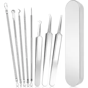 Blackhead Remover,Pimple Extractor,Pore Extractor,Comedone Extractor Tool–Precise&Skin-Friendly,Safe for Sensitive Skin,Deep Pore Cleansing,Essential Skincare Tool for Home Use (Content 8-Piece Set)