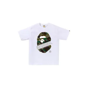 BAPE 1st Camo Bape Kanji Tee White/Green (men) by StockX
