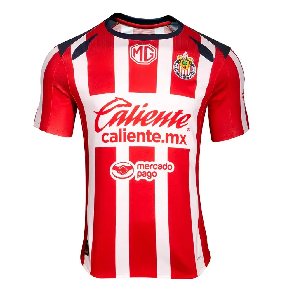 Chivas Guadalajara 2025/26 Home Soccer Jersey – Liga MX Football Fan Shirt, Unisex Sportswear