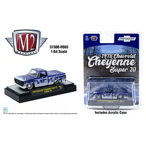 M2 1973 Chevrolet Cheyenne Super 10 Custom SS “SS454”, Holiday Edition, 1:64 Scale, Diecast Model Car